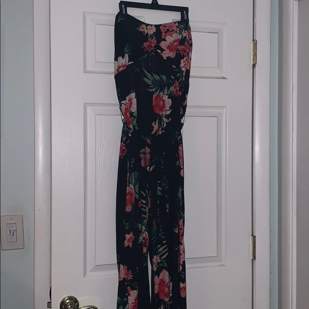 Floral fitted jumpsuit